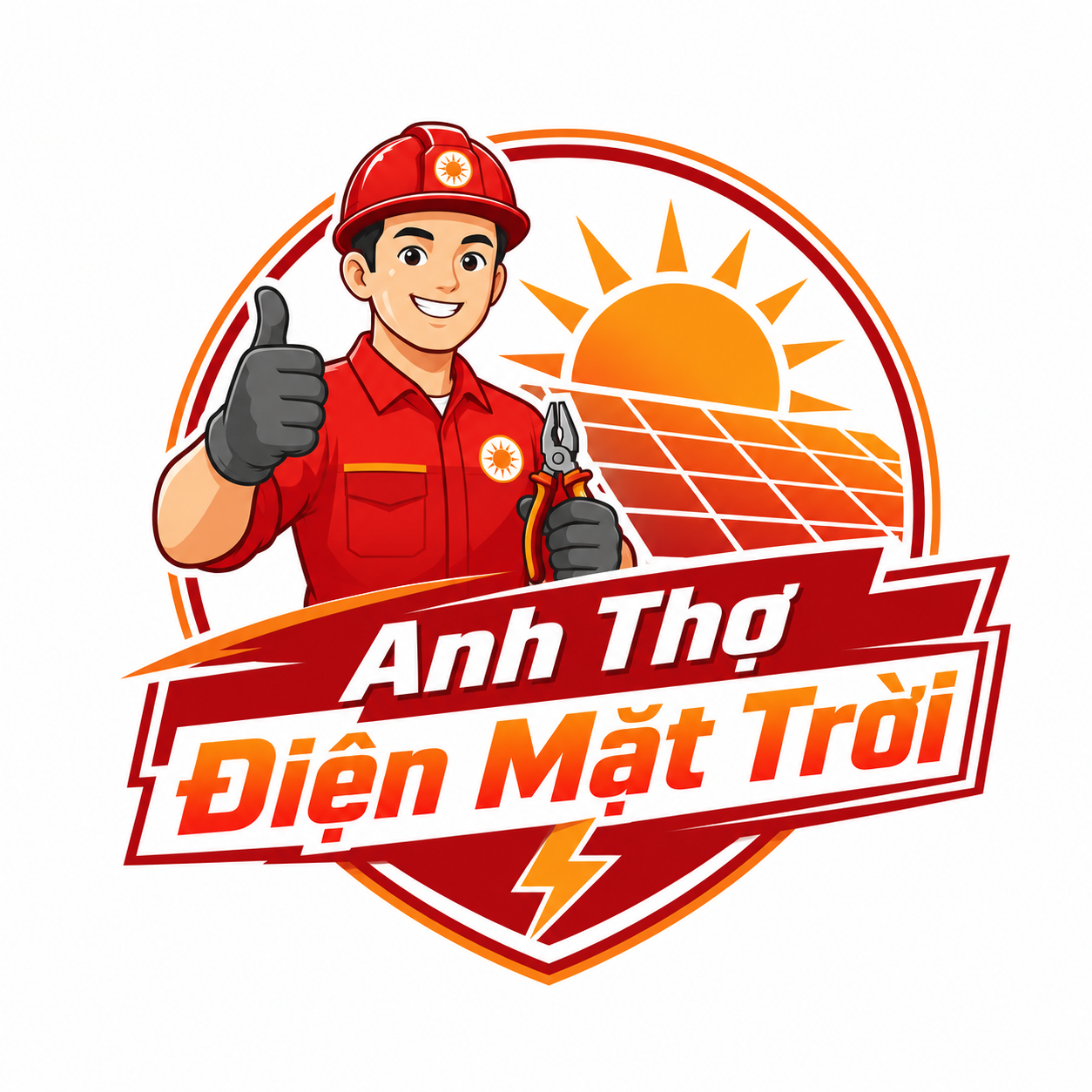 Logo Anh Thợ Điện Mặt Trời